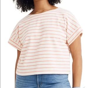 NWT Madewell Boxy Crop Tee